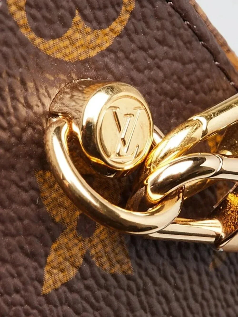 Louis Vuitton Reverse Monogram Coated Canvas/Leather Square Bag